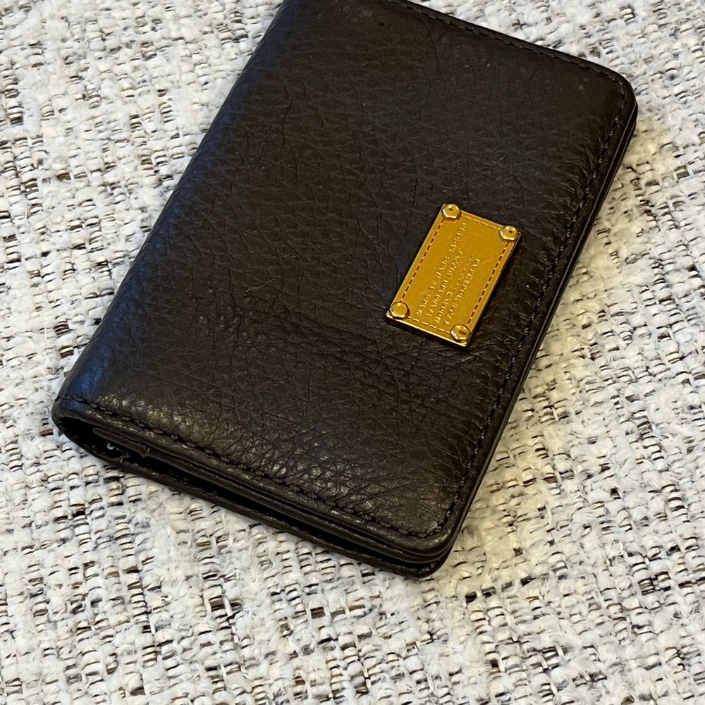 Marc By Marc Jacobs grey leather wallet card case New without tags - Picture 2 of 16